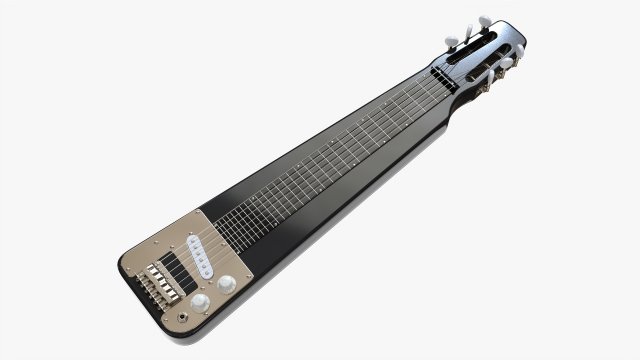 Lap Steel Guitar 3D 모델 .c4d .max .obj .3ds .fbx .stl .blend 