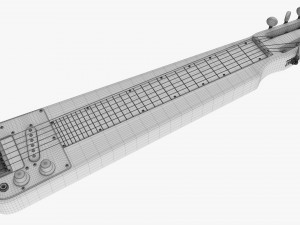 Lap Steel Guitar 3D 모델