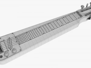 Lap Steel Guitar 3D Model