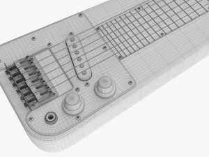 Lap Steel Guitar 3D 모델