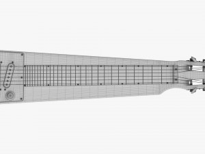 Lap Steel Guitar 3D 모델