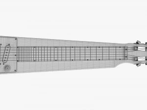 Lap Steel Guitar 3D Model