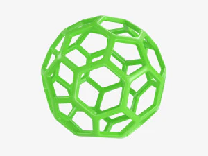 格子球 3Dモデル