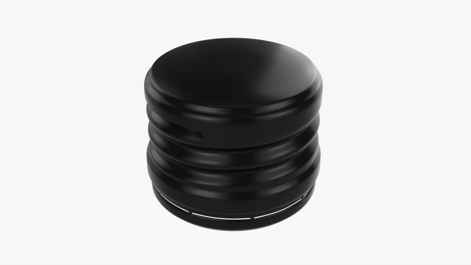 Metal Glass Bottle Cap 3D Model .c4d .max .obj .3ds .fbx .stl .blend