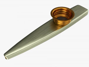 Metalen Kazoo 3D Model