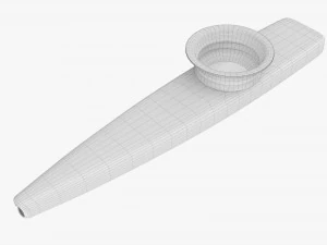 Metalen Kazoo 3D Model