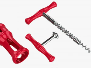 Modern Rack And Pinion Corkscrew 3D Model
