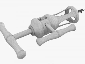 Modern Rack And Pinion Corkscrew 3D Model