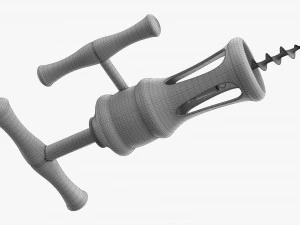 Modern Rack And Pinion Corkscrew 3D Model