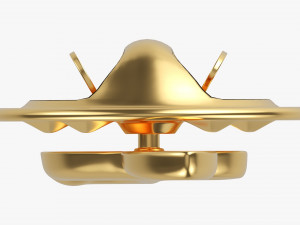 Music Clef Pin 3Dモデル