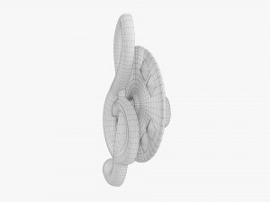 Music Clef Pin 3Dモデル