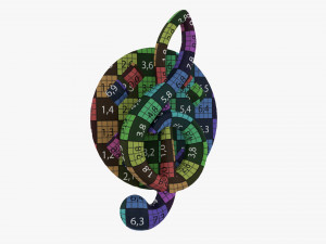 Music Clef Pin 3Dモデル