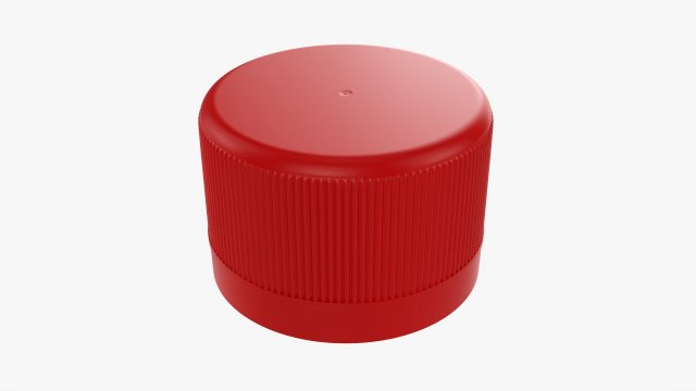 Plastic Bottle Cap 3D Model .c4d .max .obj .3ds .fbx .stl .blend