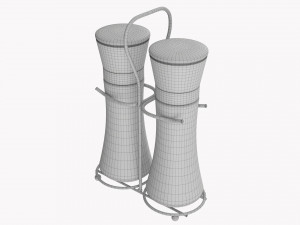 Salt And Pepper Grinder Set 01 3D Model