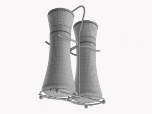 Salt And Pepper Grinder Set 01 3D Model