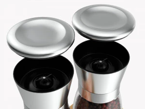 Salt And Pepper Grinder Set 02 3D Model