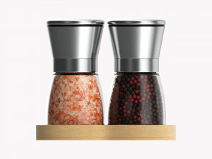 Salt And Pepper Grinder Set 02 3D Model