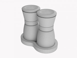 Salt And Pepper Grinder Set 02 Model 3D