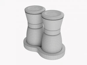Salt And Pepper Grinder Set 02 3D Model