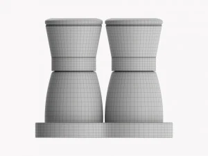 Salt And Pepper Grinder Set 02 3D Model