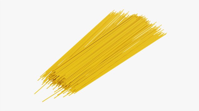 Spaghetti Pasta 3D Model .c4d .max .obj .3ds .fbx .stl .blend 