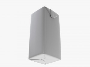 Juice Cardboard Box Packaging With Cap 470ml 3D Model