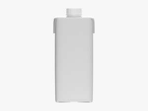Juice Cardboard Box Packaging With Cap 470ml 3D Model