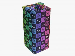 Juice Cardboard Box Packaging With Cap 470ml 3D Model