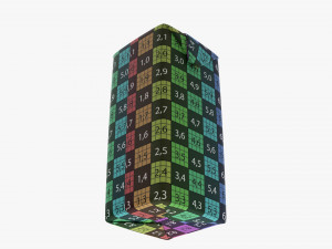 Juice Cardboard Box Packaging With Cap 470ml 3D Model