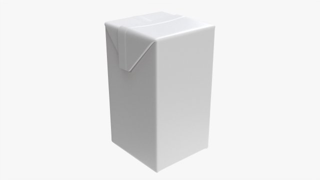 Juice Cardboard Box Packaging 500ml 3D 模型 .c4d .max .obj .3ds .fbx .stl .blend 