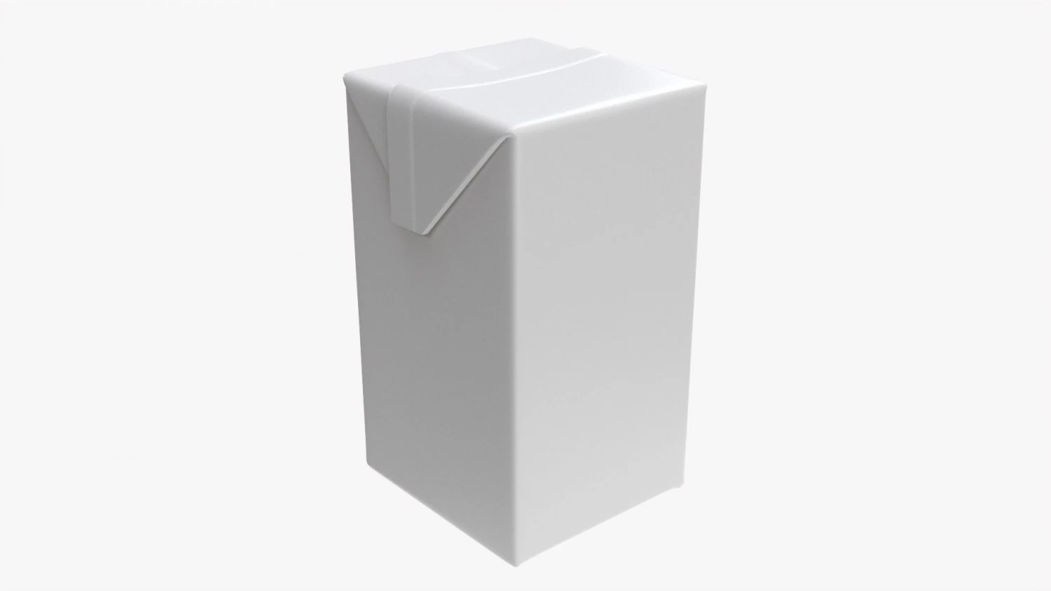 Juice Cardboard Box Packaging 500ml 3D Model .c4d .max .obj .3ds .fbx .stl .blend
