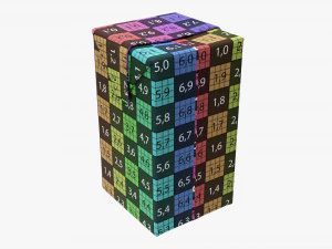 Juice Cardboard Box Packaging 500ml 3D Model