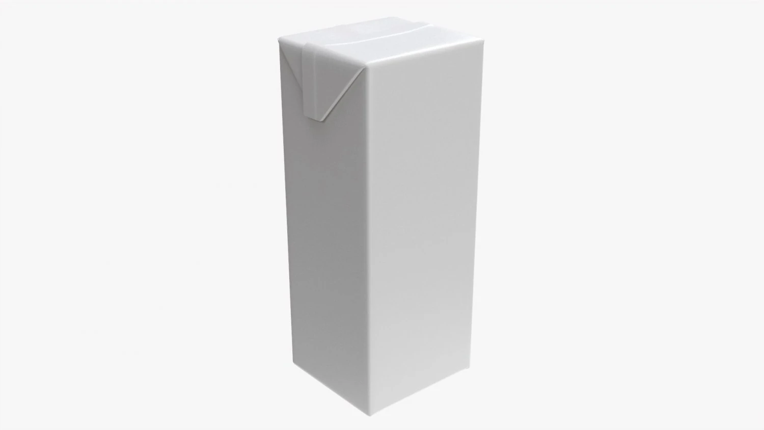 Tetra Pak Jus Karton Box Kemasan 1000ml Model 3D .c4d .max .obj .3ds .fbx .stl .blend 