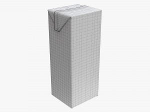 Tetra Pak Juice Cardboard Box Packaging 1000ml 3D Model
