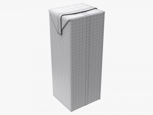 Tetra Pak Juice Cardboard Box Packaging 1000ml 3D Model