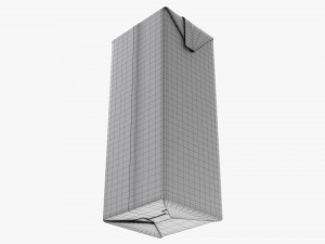 Tetra Pak Juice Cardboard Box Packaging 1000ml 3D Model