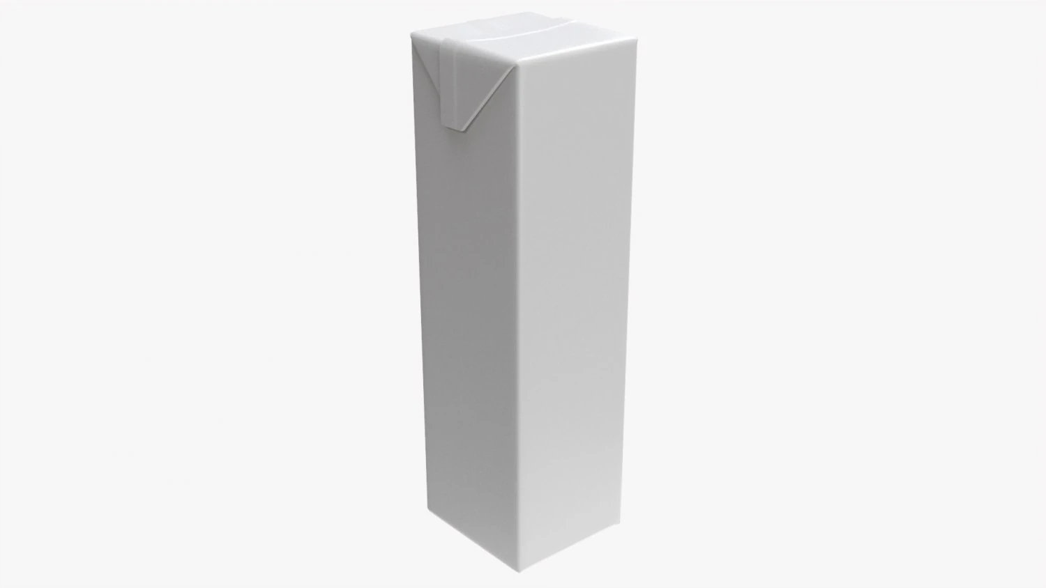 Caixa de Papel&atilde;o Suco Embalagem 1000ml Slim Modelo 3D .c4d .max .obj .3ds .fbx .stl .blend 