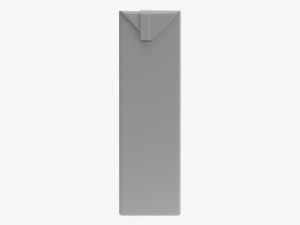 Juice Cardboard Box Packaging 1000ml Slim Modelo 3D