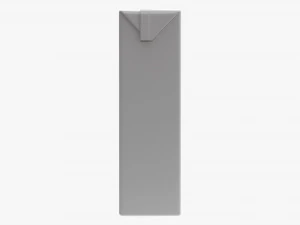 Caixa de Papel&atilde;o Suco Embalagem 1000ml Slim Modelo 3D