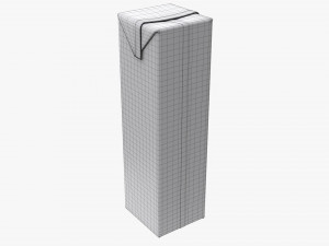 Juice Cardboard Box Packaging 1000ml Slim Modelo 3D