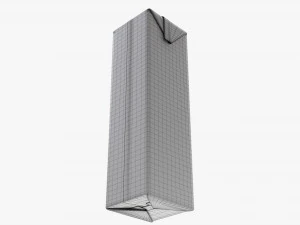 Caixa de Papel&atilde;o Suco Embalagem 1000ml Slim Modelo 3D