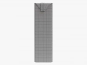Caixa de Papel&atilde;o Suco Embalagem 1000ml Slim Modelo 3D
