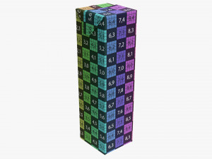 Juice Cardboard Box Packaging 1000ml Slim Modelo 3D