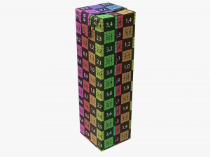 Juice Cardboard Box Packaging 1000ml Slim Modelo 3D