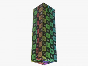 Juice Cardboard Box Packaging 1000ml Slim Modelo 3D