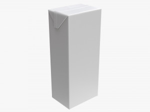 Juice Cardboard Box Packaging 1500ml 3D Model