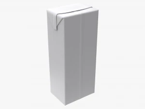 Juice Cardboard Box Packaging 1500ml 3D Model