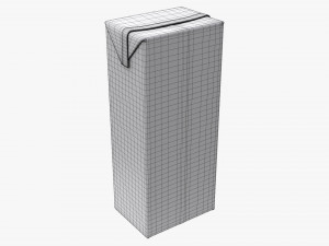 Juice Cardboard Box Packaging 1500ml 3D Model