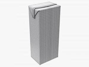 Juice Cardboard Box Packaging 1500ml 3D Model