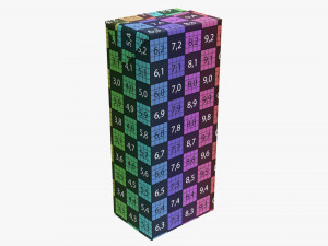 Juice Cardboard Box Packaging 1500ml 3D Model
